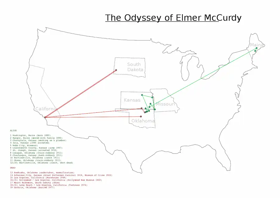 Elmer McCrudy Map