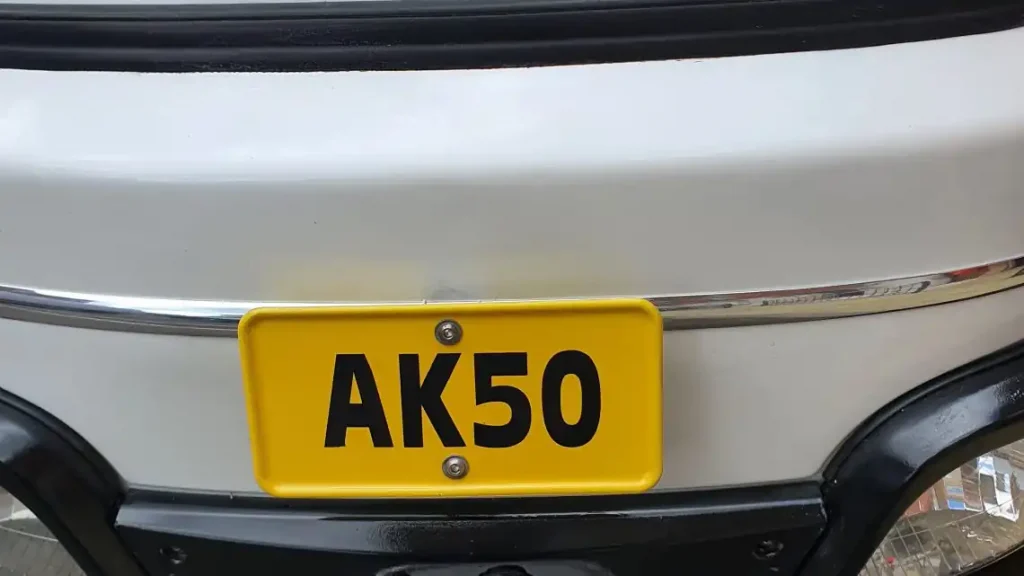 Front Number Plate