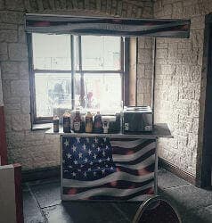 American themed cart for hire
