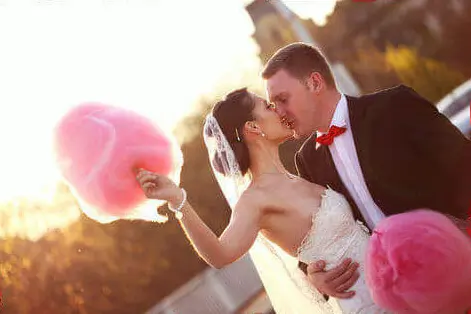 Bride With Candy Floss
