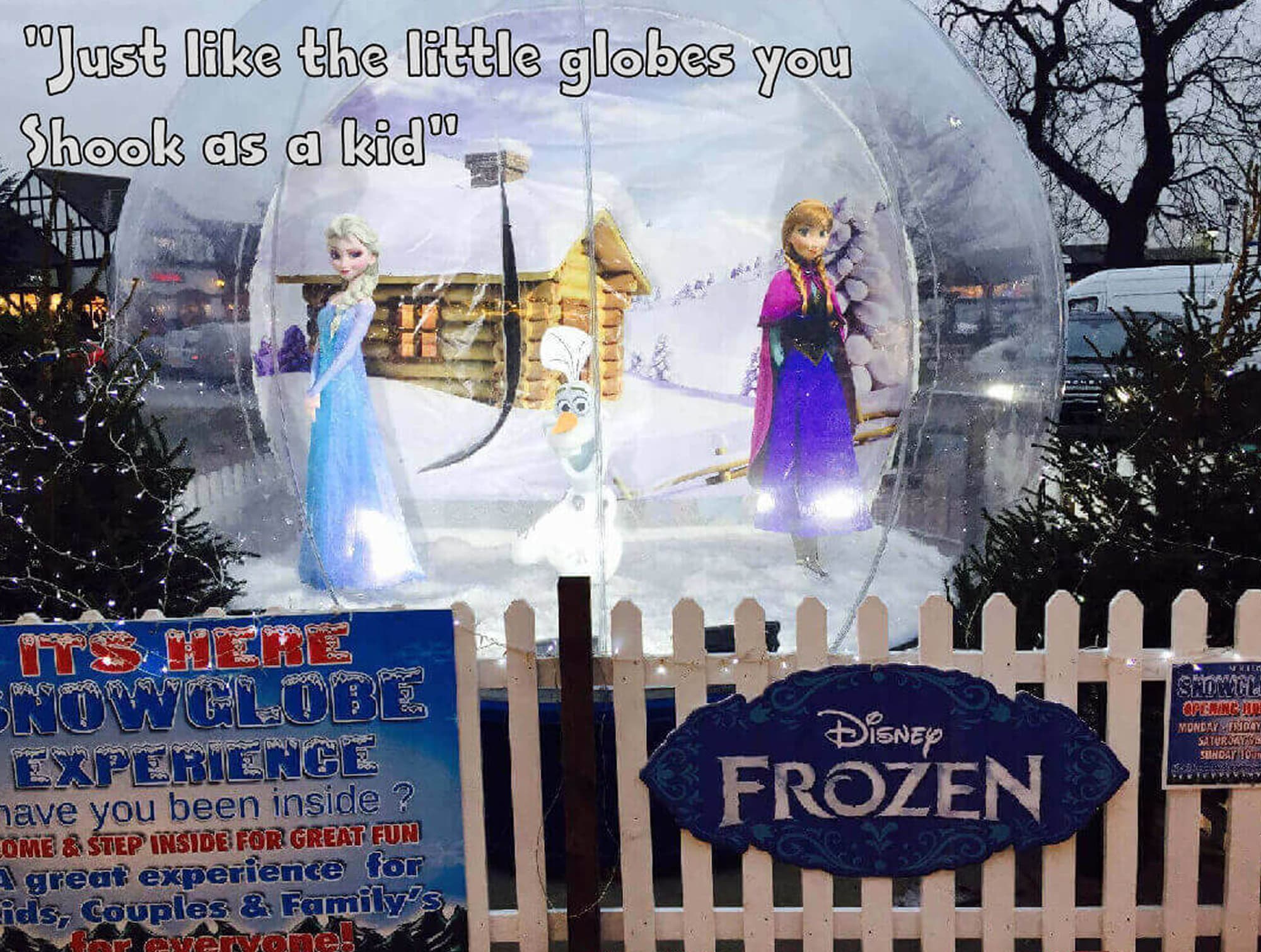 Giant Snow Globe Booth Hire Super Sized Booth