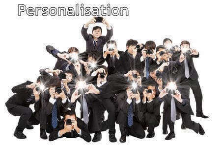 Paparazzi personalisation