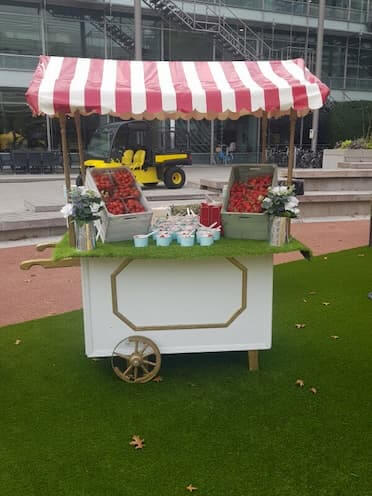 Strawberries And Cream Victorian Cart