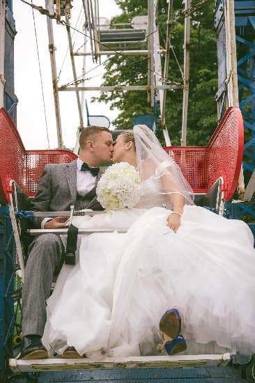 Bride On Ferris Wheel