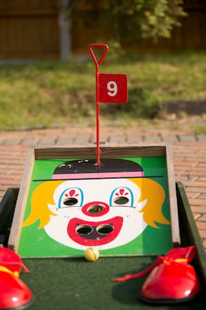 Crazy Golf Hire Clowns Face