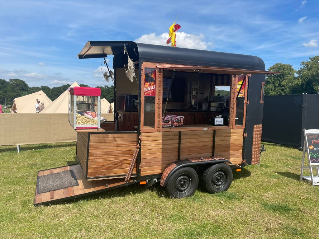 Horse Box Catering Trailer, another of our food trucks