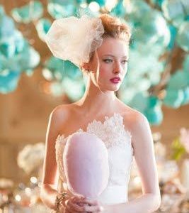 Bride with a stick of candy floss