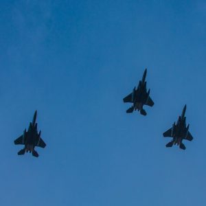 F15's flying misin an formation