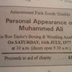 Muhammed Ali appearing at Taylor's boxing booth