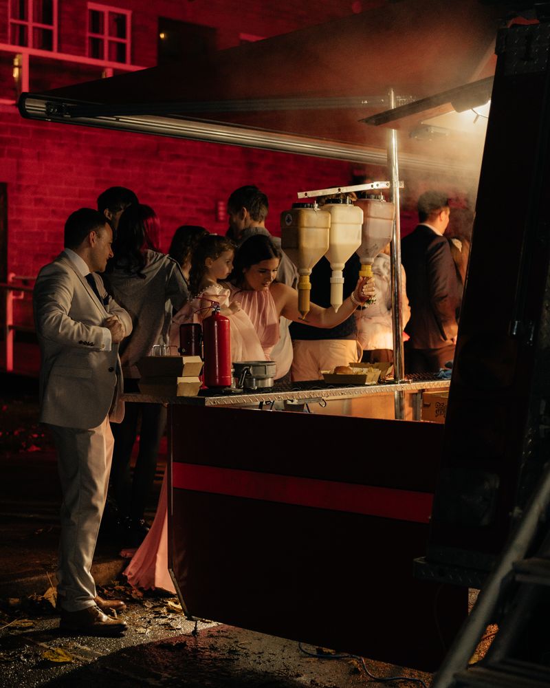 Our ENG9INE Sauce Dispensers At A Wedding