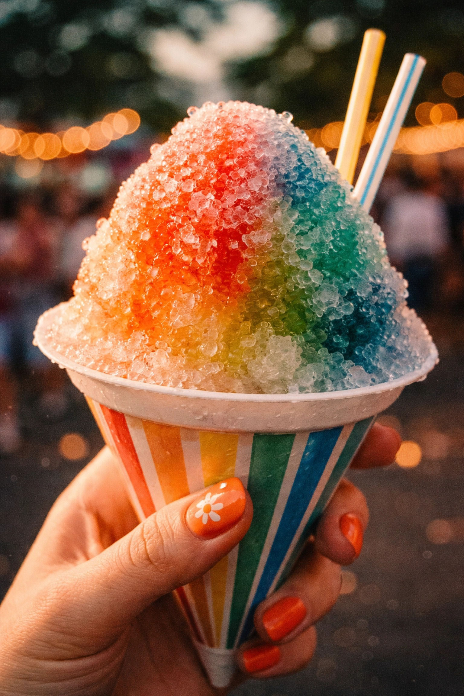 Close Up Of A Sno Cone Close Up Of A Sno Cone