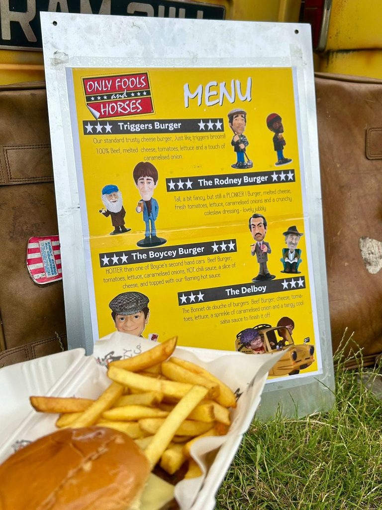 Del Boy Burger Menu Del Boy Burger Menu