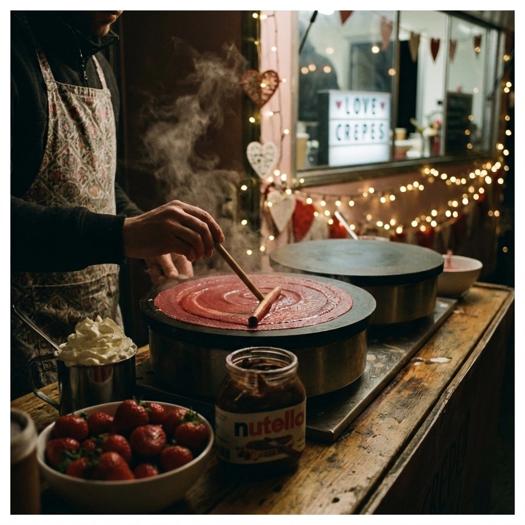 Red Crepes Valtines Day