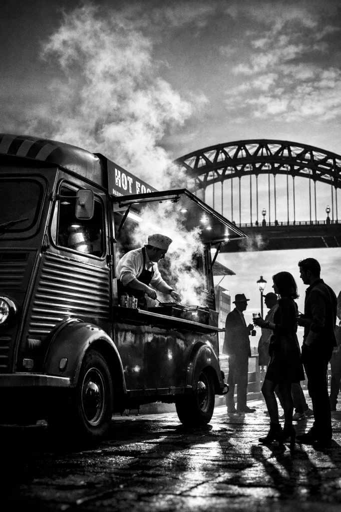 Food Truck At The Tyne Bridge
